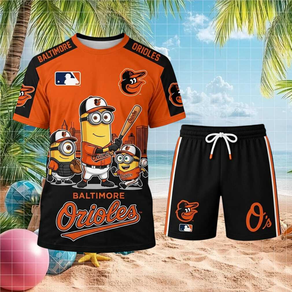 Baltimore Orioles Minions Baseball Team Shorts Shirt
