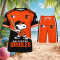 Baltimore Orioles Snoopy Cartoon Baseball Shirt