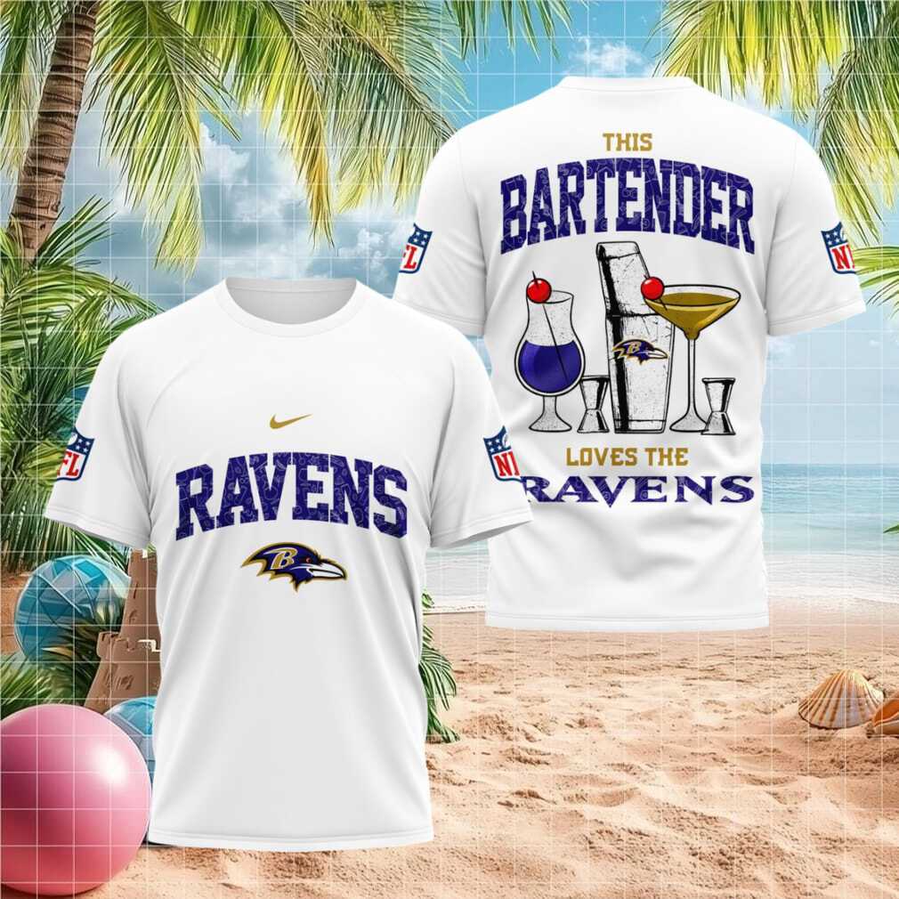Baltimore Ravens Bartender Cocktail NFL Fan Apparel Shirt - Limotees LLC