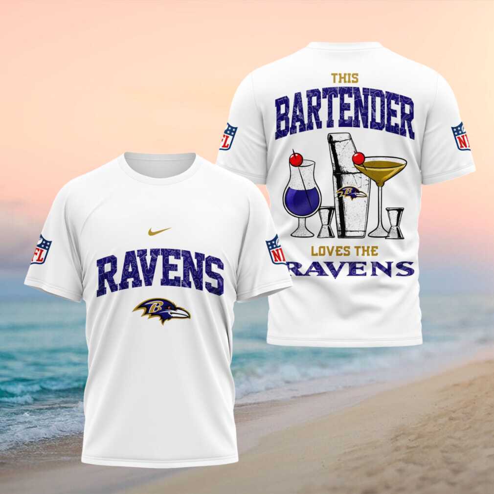 Baltimore Ravens Bartender Cocktail NFL Fan Apparel Shirt - Limotees LLC