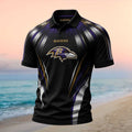 Baltimore Ravens Bird Mascot Football Polo Shirt