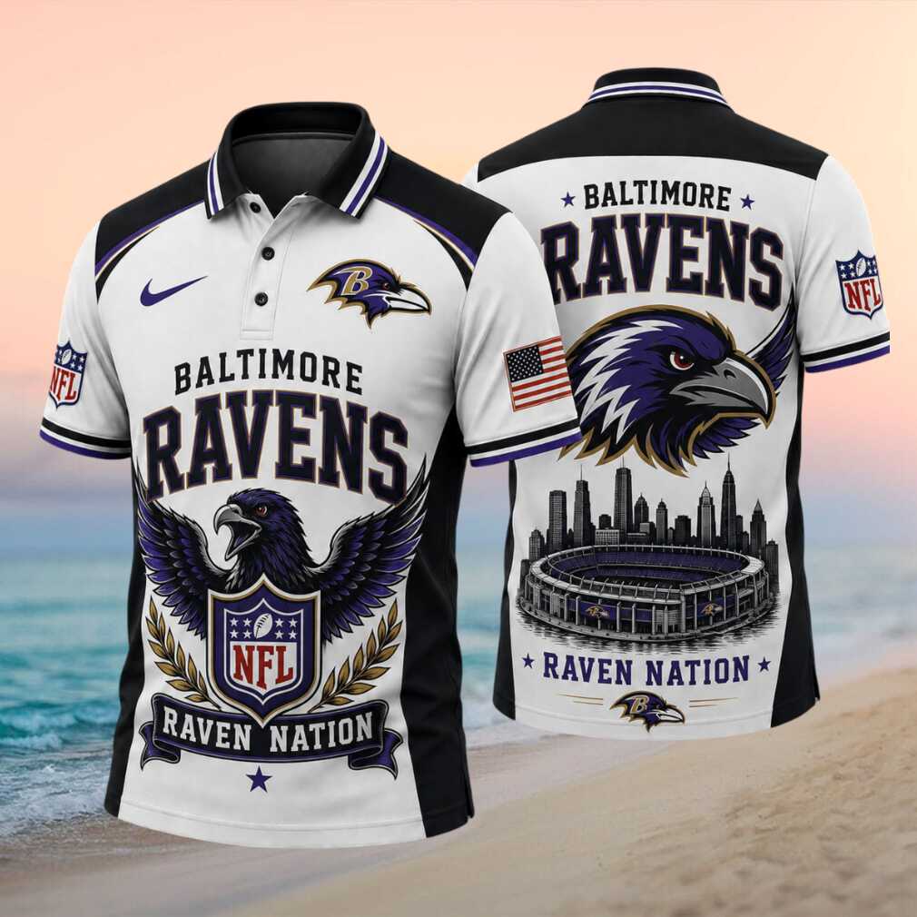 Baltimore Ravens Eagle Wing Raven Nation Stadium Shirt