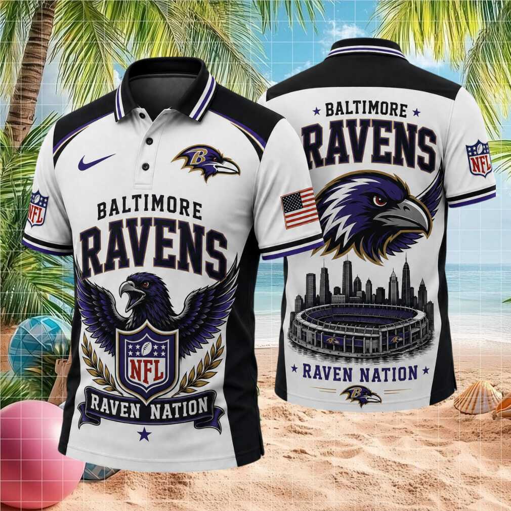 Baltimore Ravens Eagle Wing Raven Nation Stadium Shirt