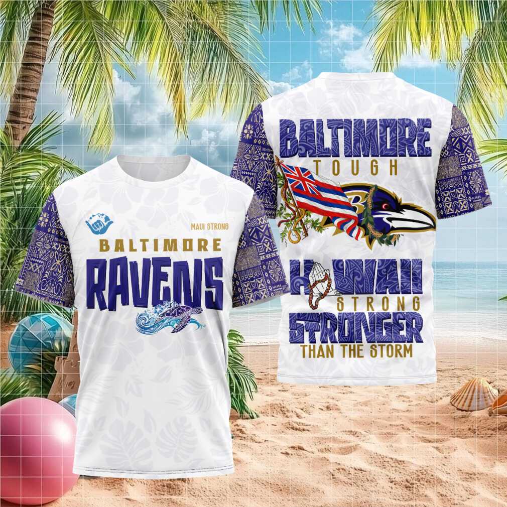Baltimore Ravens NFL Hawaiian Stronger Than The Storm Shirt