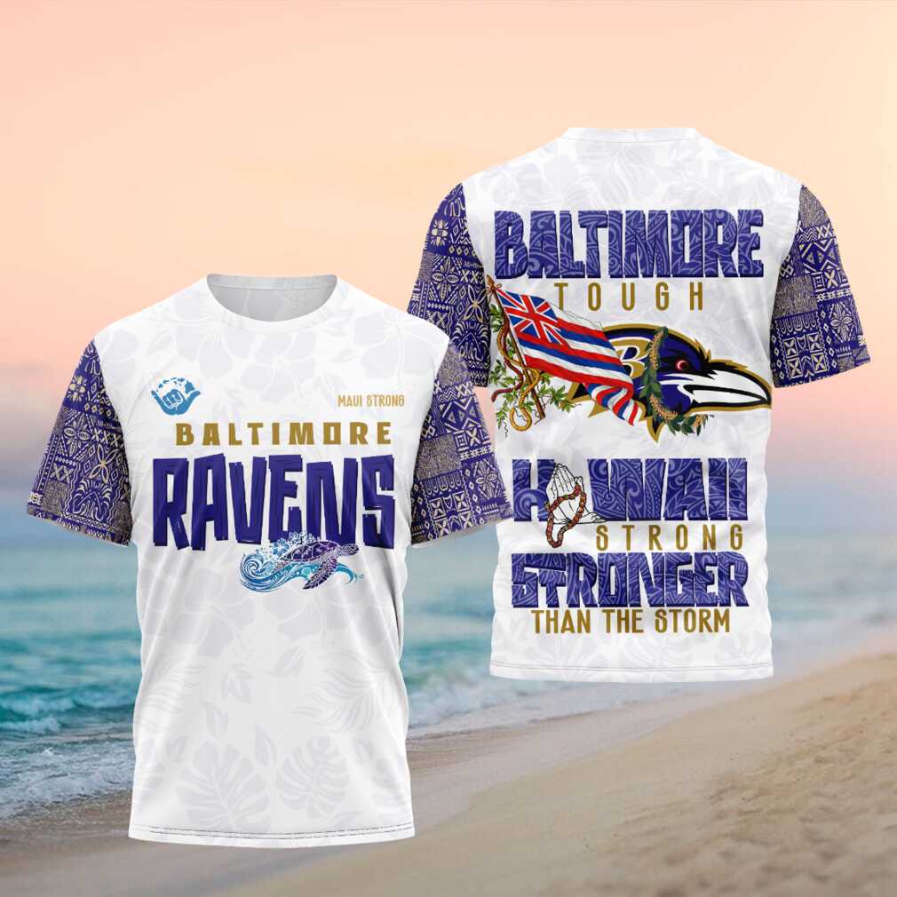 Baltimore Ravens NFL Hawaiian Stronger Than The Storm Shirt