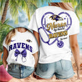 Baltimore Ravens Nurse By Heart Soul Stethoscope Graphic Shirt