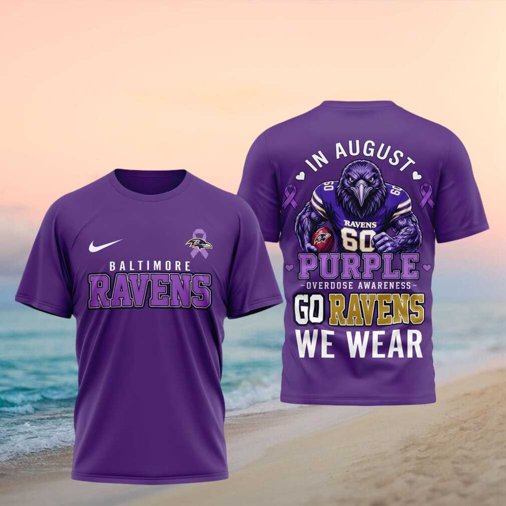 Baltimore Ravens Overdose Awareness Purple Go Ravens Shirt - Limotees LLC