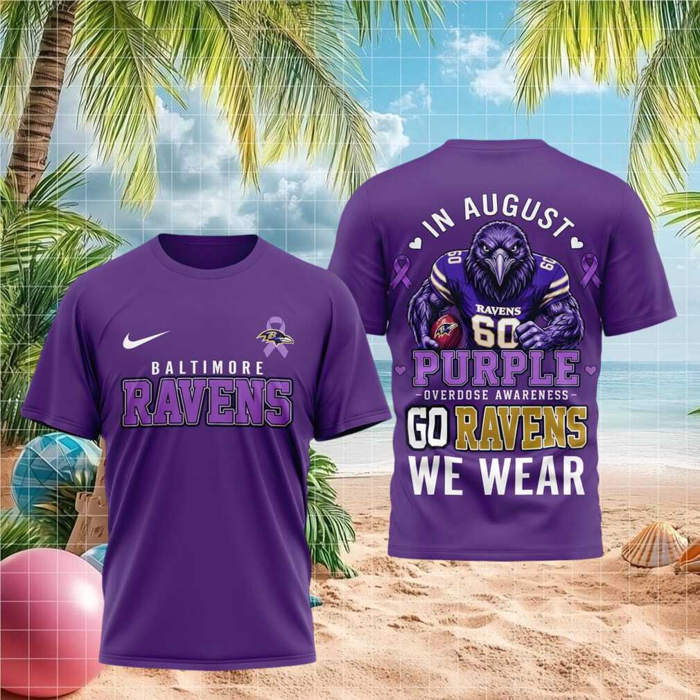 Baltimore Ravens Overdose Awareness Purple Go Ravens Shirt - Limotees LLC