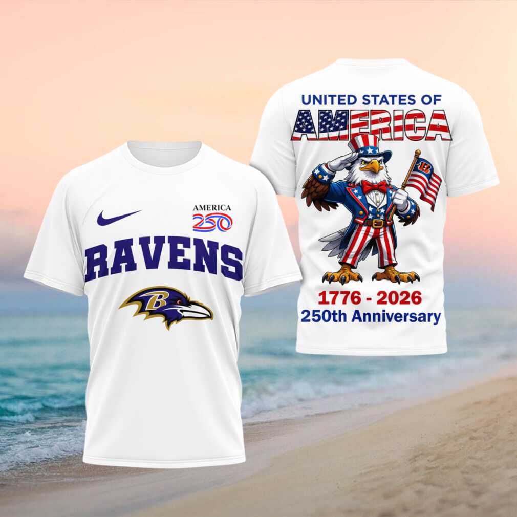 Baltimore Ravens USA 250th Anniversary Patriotic Uncle Sam Eagle Shirt - Limotees LLC