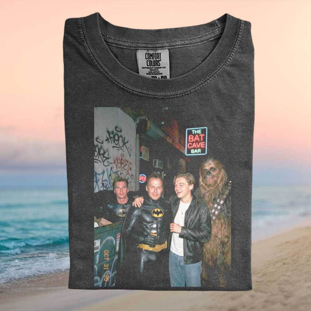 Batman and Chewbacca Halloween Party 90s Vintage Photo Graphic T Shirt - Limotees LLC