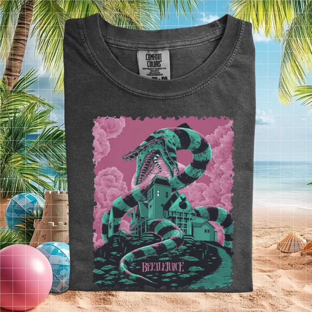 Beetlejuice Sandworm House Horror Movie Graphic T Shirt - Limotees LLC