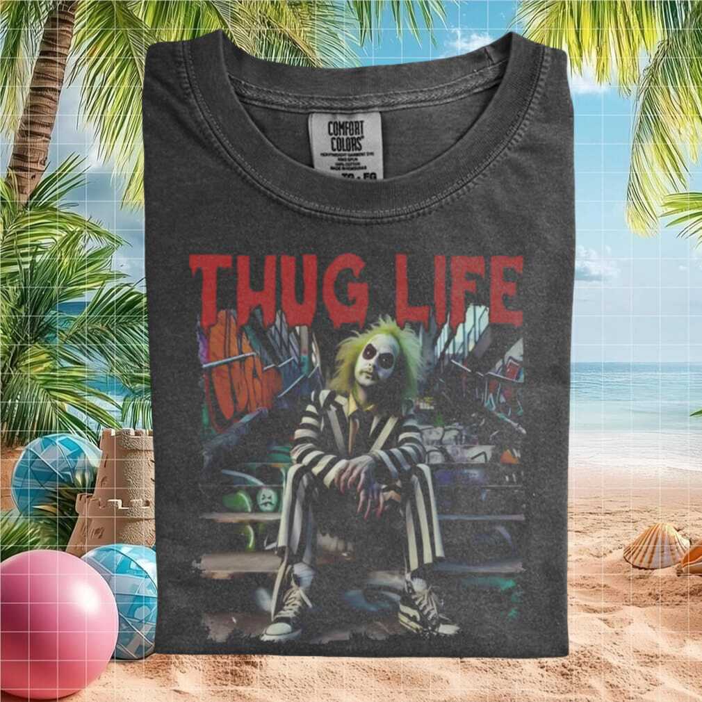 Beetlejuice Thug Life Urban Style Horror Graphic T Shirt - Limotees LLC