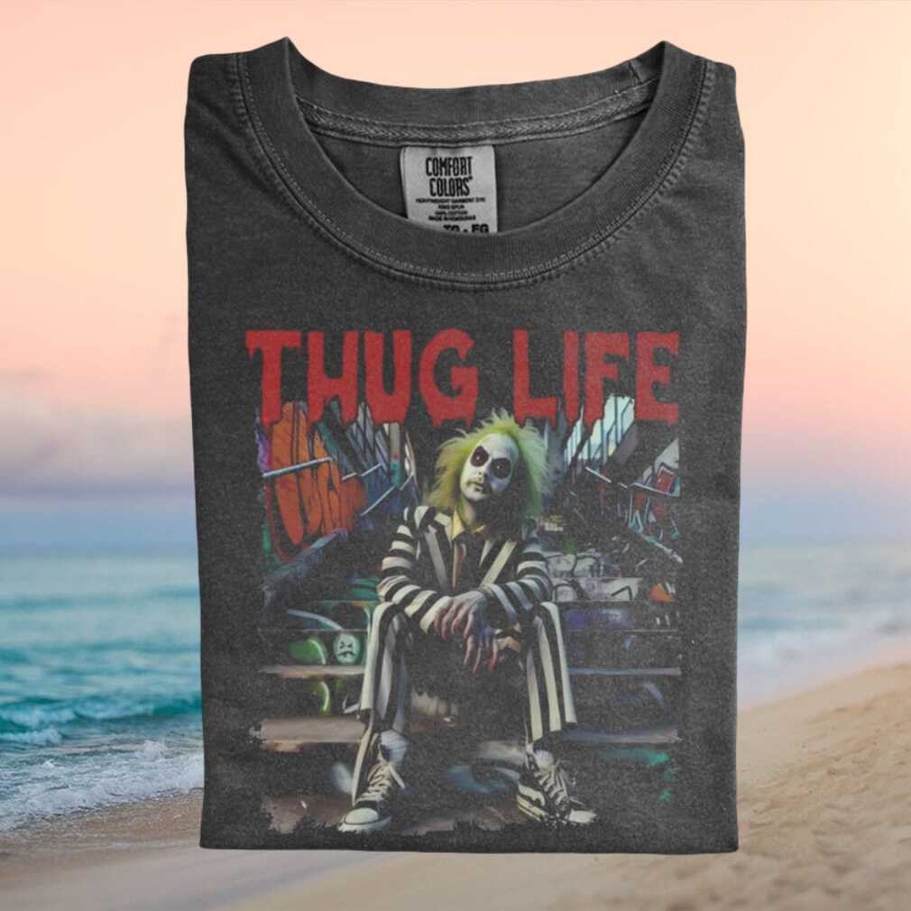 Beetlejuice Thug Life Urban Style Horror Graphic T Shirt - Limotees LLC