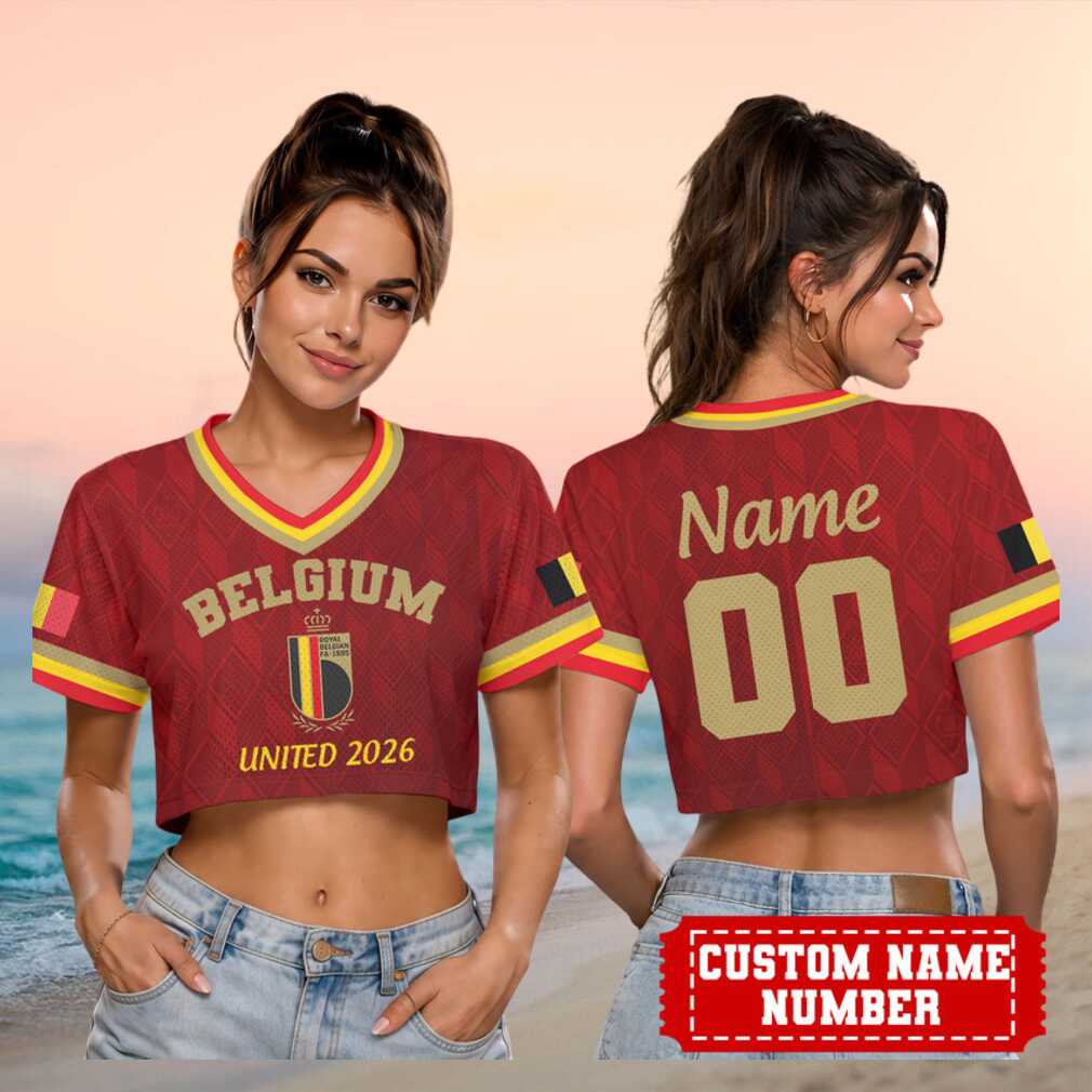 Belgium National Football Team United 2026 World Cup Custom Name Number Women Shirt