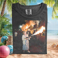 Betty White Flamethrower Funny Action Meme Graphic T Shirt - Limotees LLC