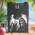 Bigfoot UFO Abduction Funny Rock and Roll Alien Graphic T Shirt - Limotees LLC