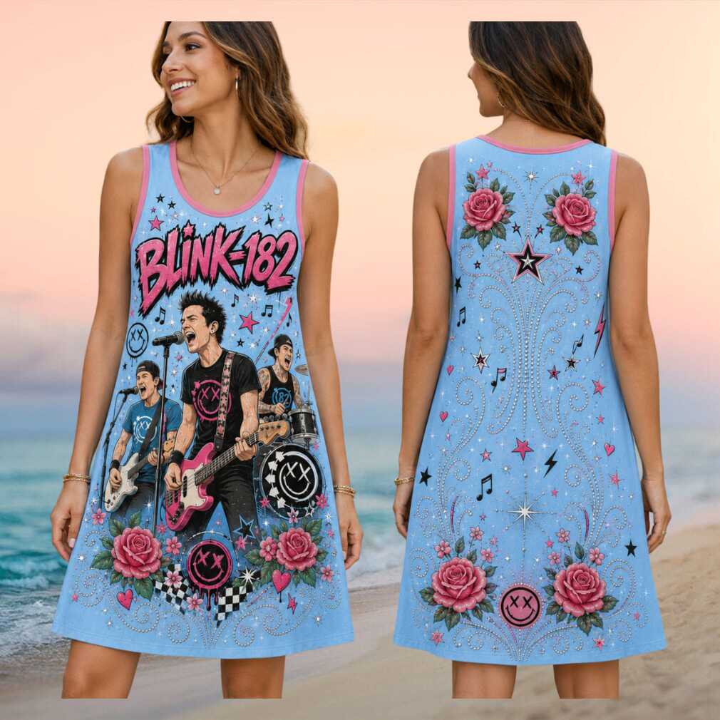 Blink 182 Pop Punk Rock Tour Vintage Retro Concert Fans Women Shirt