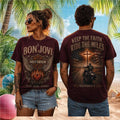 Bon Jovi Keep The Faith Vintage Harley Davidson Biker Tour Men Women Fans Shirt