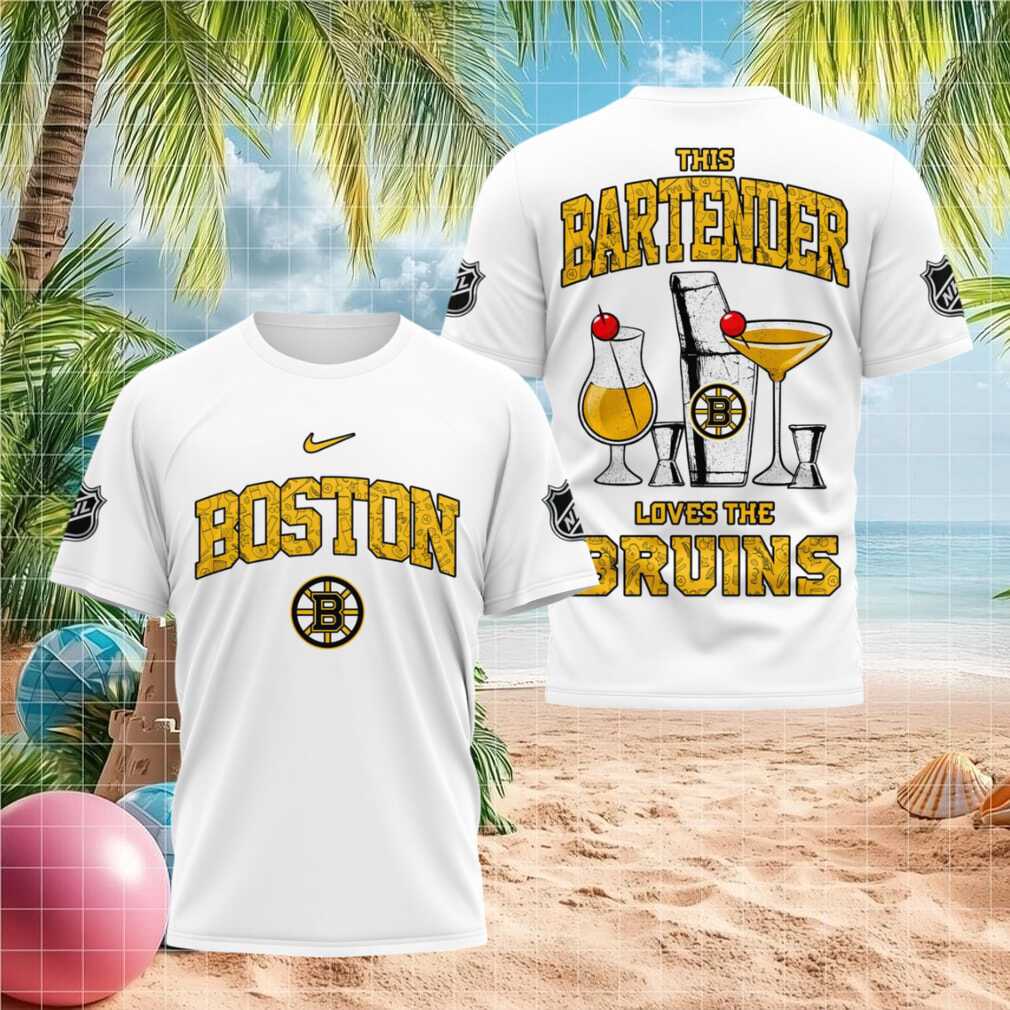 Boston Bruins Bartender Hockey Graphic Shirt Sports Fan Gift - Limotees LLC