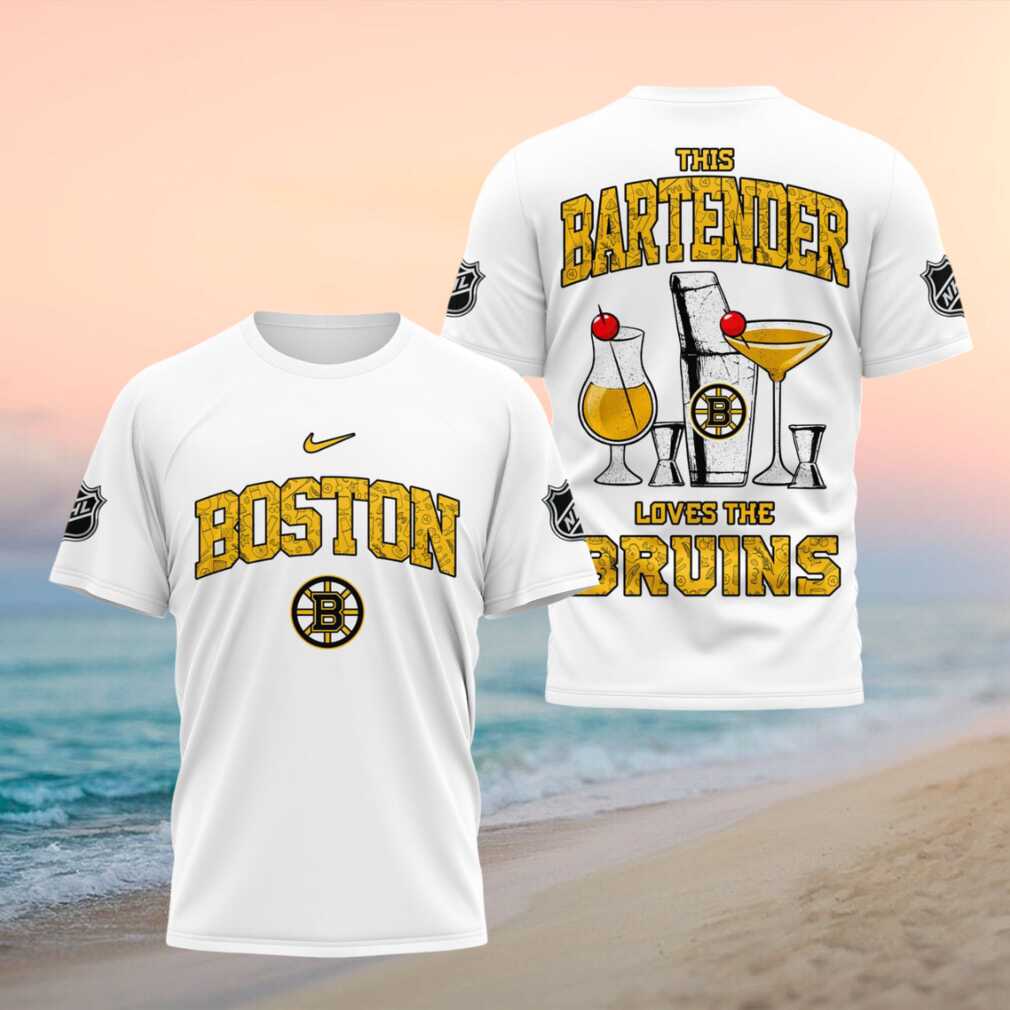 Boston Bruins Bartender Hockey Graphic Shirt Sports Fan Gift - Limotees LLC