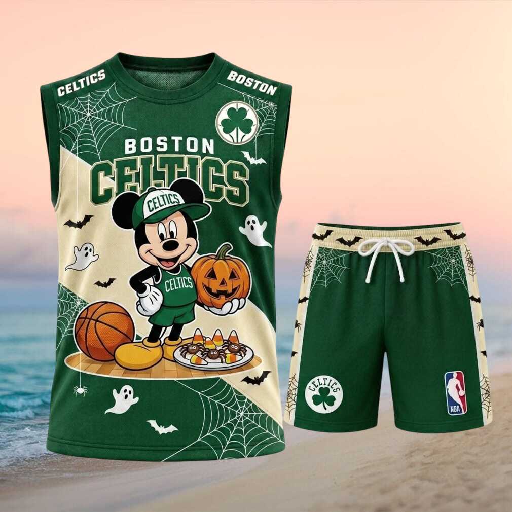 Boston Celtics Mickey Mouse Halloween Basketball Shirt