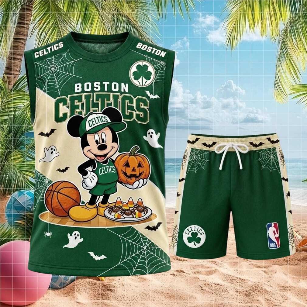 Boston Celtics Mickey Mouse Halloween Basketball Shirt