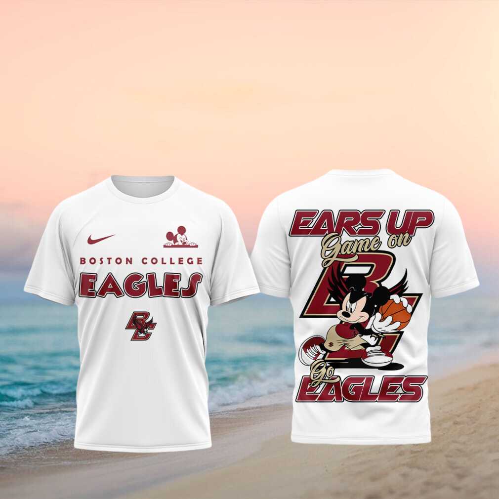Boston College Eagles Mouse Basketball Ears Up Game On Shirt