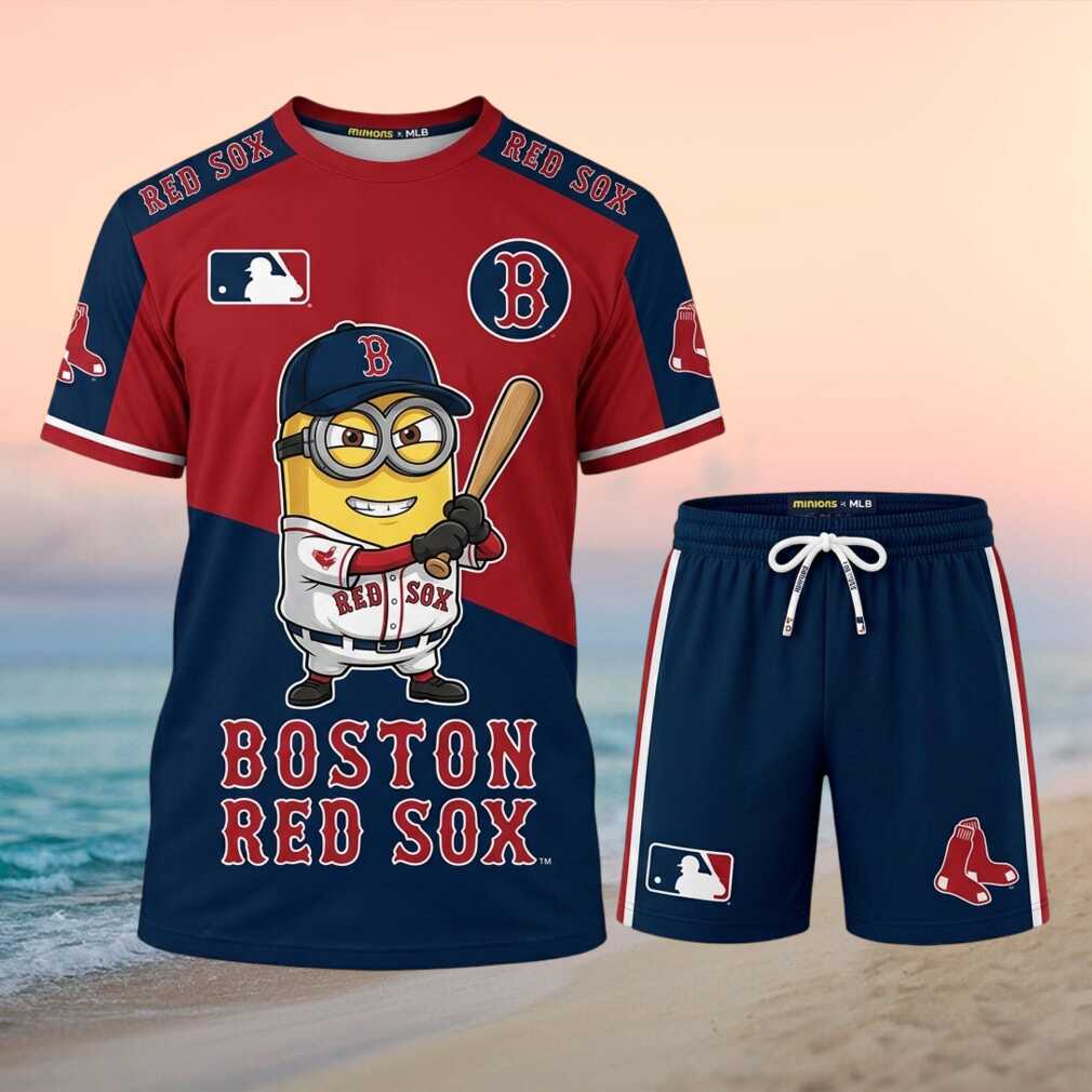 Boston Red Sox Minion Baseball Batter Shorts Shirt