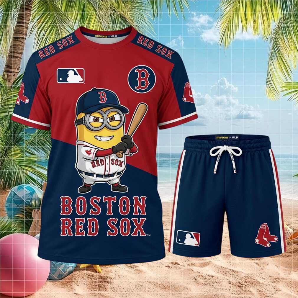 Boston Red Sox Minion Baseball Batter Shorts Shirt