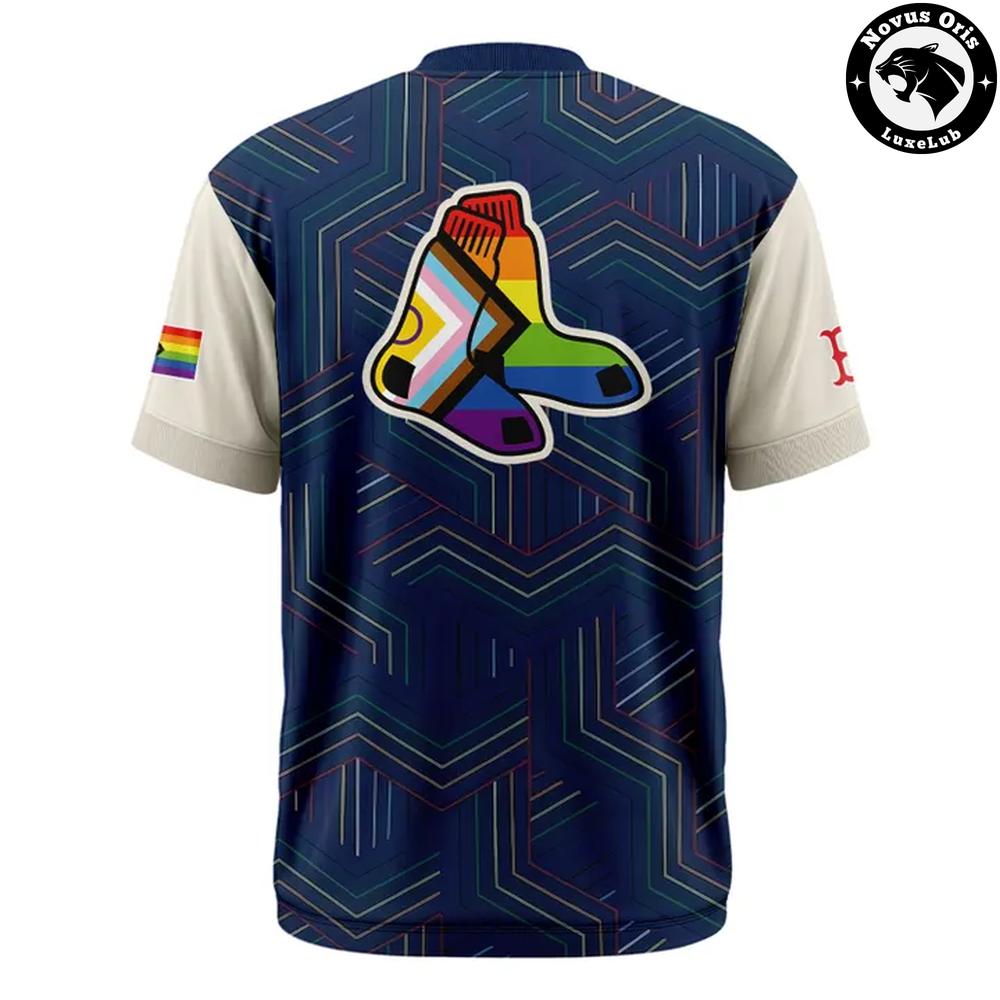 Boston Red Sox Pride Night Progress Rainbow Flag Limited Edition T-Shirt