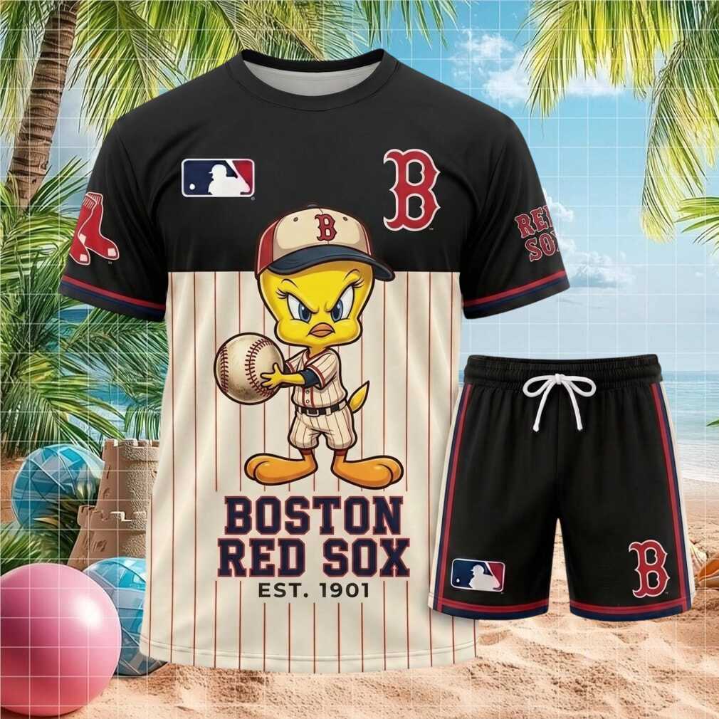 Boston Red Sox Tweety Bird Vintage Style Baseball Shirt