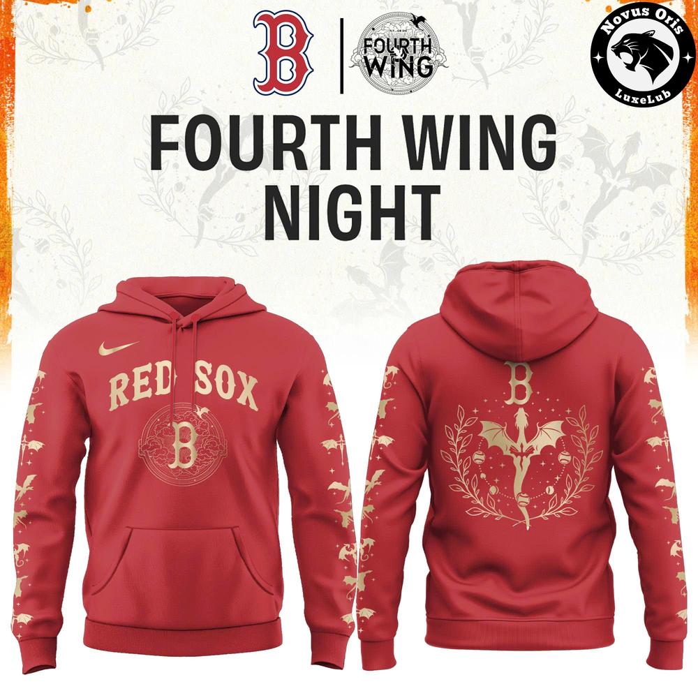 Boston Red Sox x Fourth Wing Night Limited Edition Hoodie