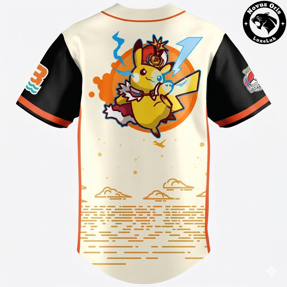 Bowie Baysox Pokemon Worlds Night 2026 Pikachu Baseball Jersey