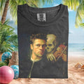 Brad Pitt Skeleton Violin Gothic Aesthetic Graphic T Shirt - Limotees LLC