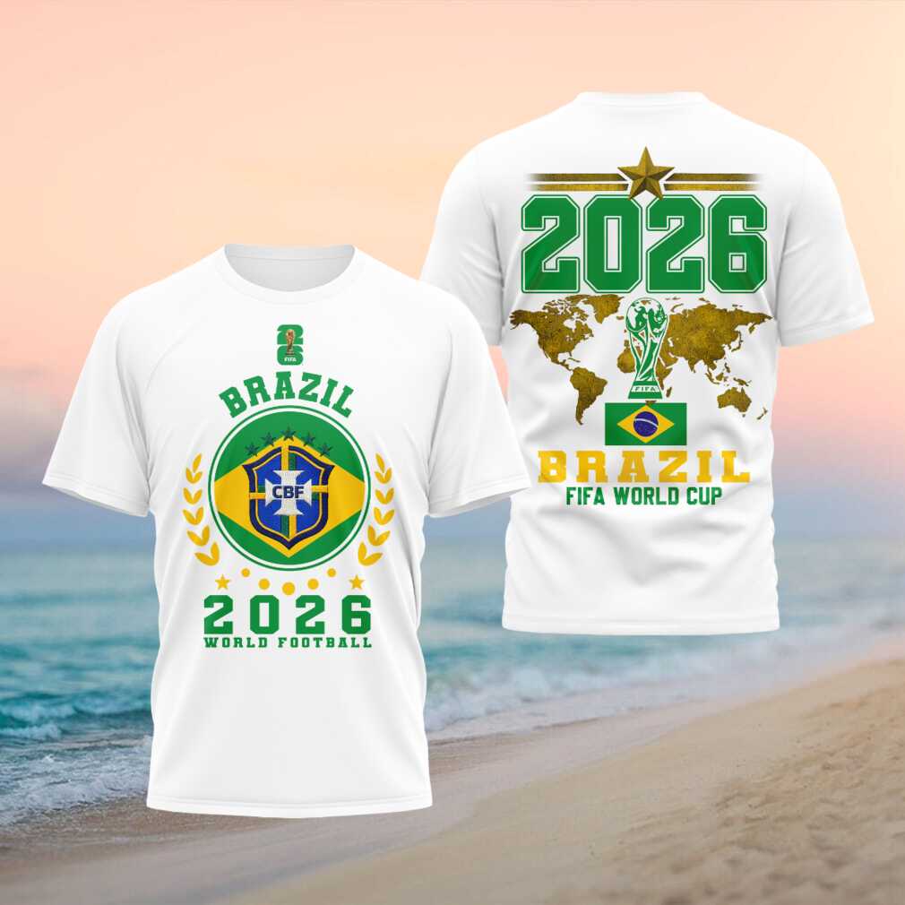 Brazil 2026 FIFA World Cup Football Tournament Fans Souvenir Sport Shirt - Limotees LLC