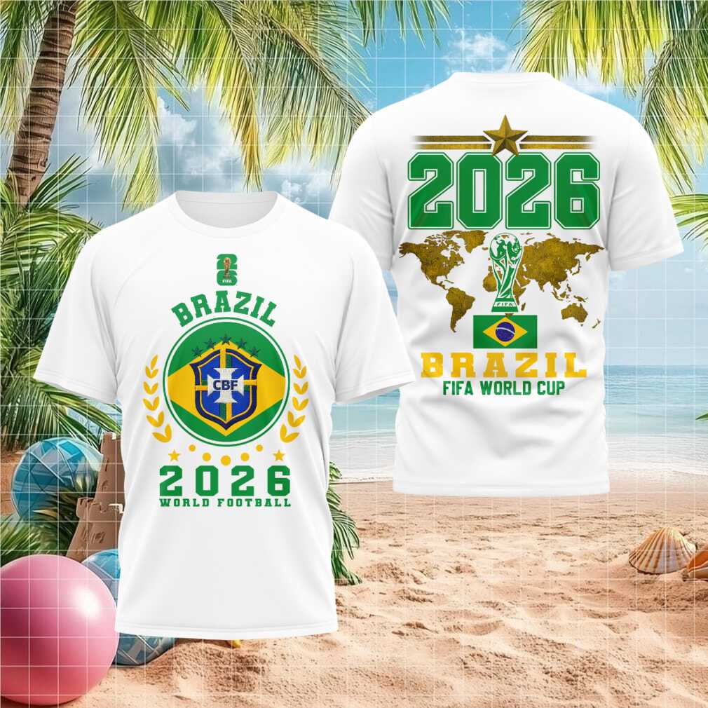 Brazil 2026 FIFA World Cup Football Tournament Fans Souvenir Sport Shirt - Limotees LLC