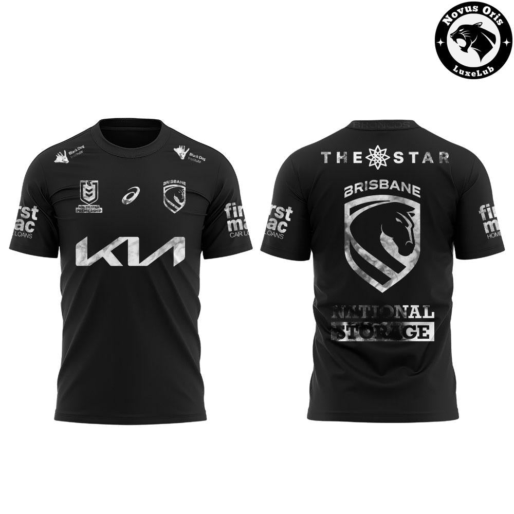 Brisbane Broncos 2026 Black Jersey Rugby Shirt Limited Edition