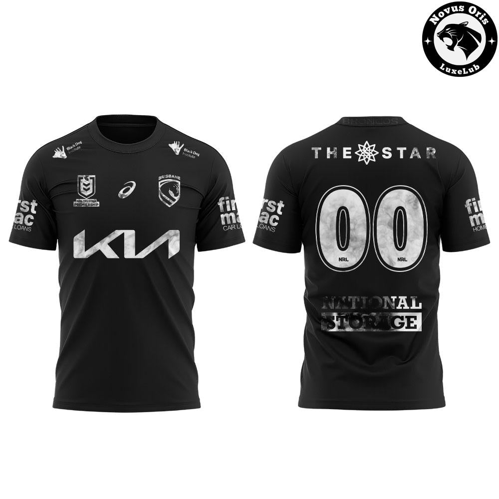 Brisbane Broncos 2026 Black Jersey Rugby Shirt Limited Edition