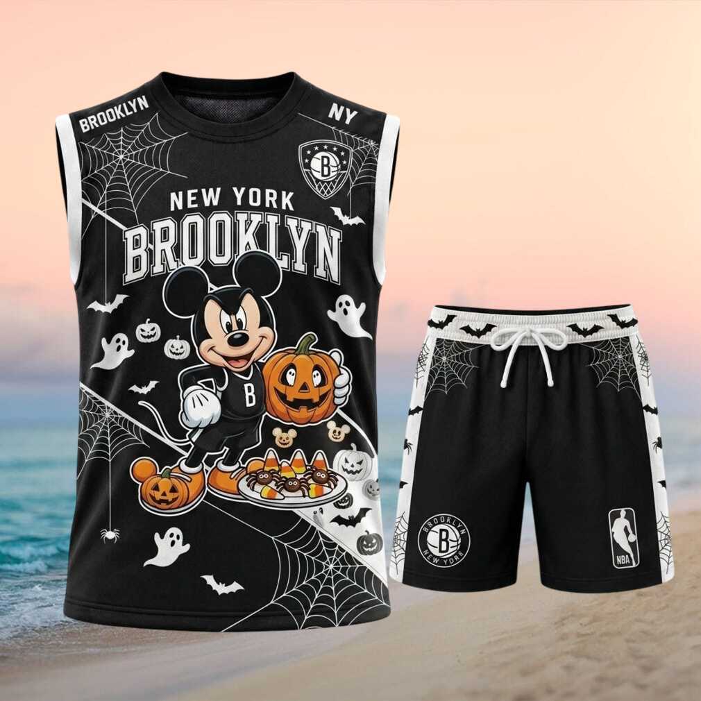 Brooklyn Nets Mickey Halloween Basketball Shirt