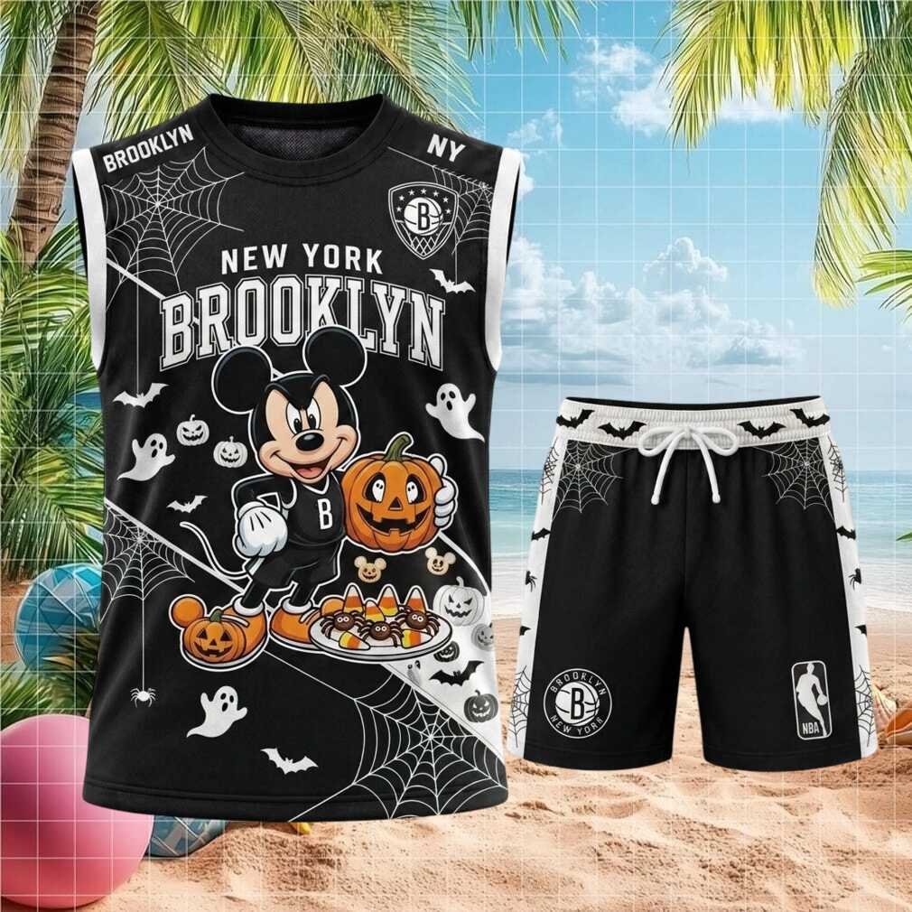 Brooklyn Nets Mickey Halloween Basketball Shirt