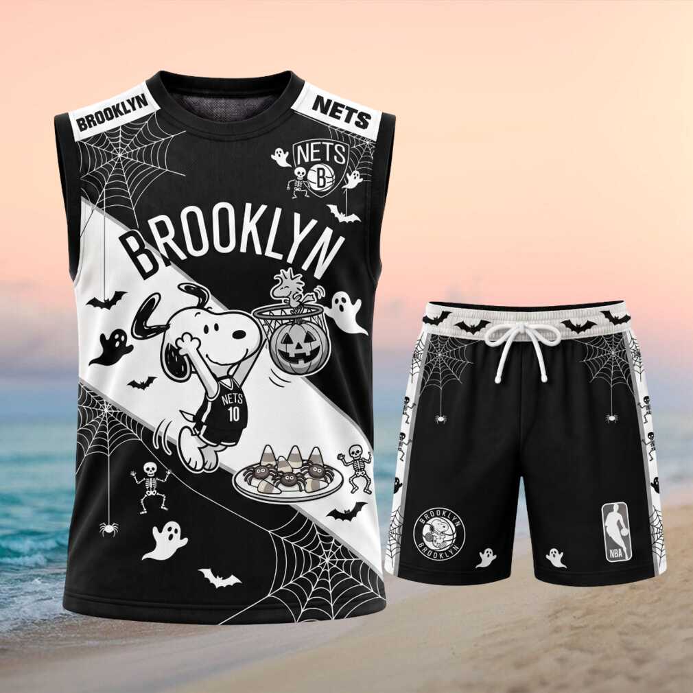 Brooklyn Nets Snoopy Halloween Basketball Shirt