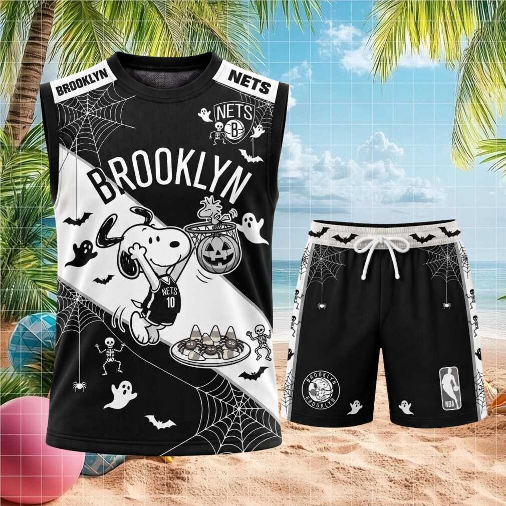 Brooklyn Nets Snoopy Halloween Basketball Shirt