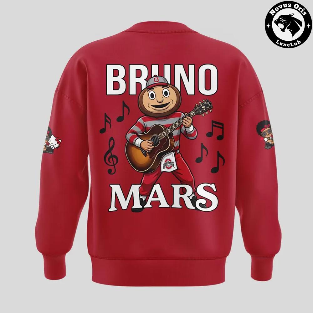 Bruno Mars Ohio Stadium 2026 Concert Tour Sweatshirt