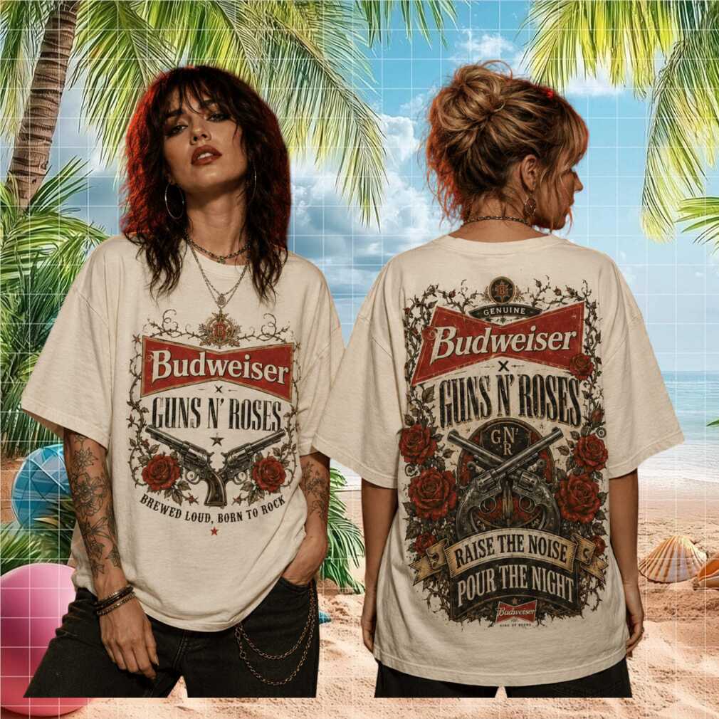 Budweiser Guns N Roses Raise The Noise Music Band Shirt