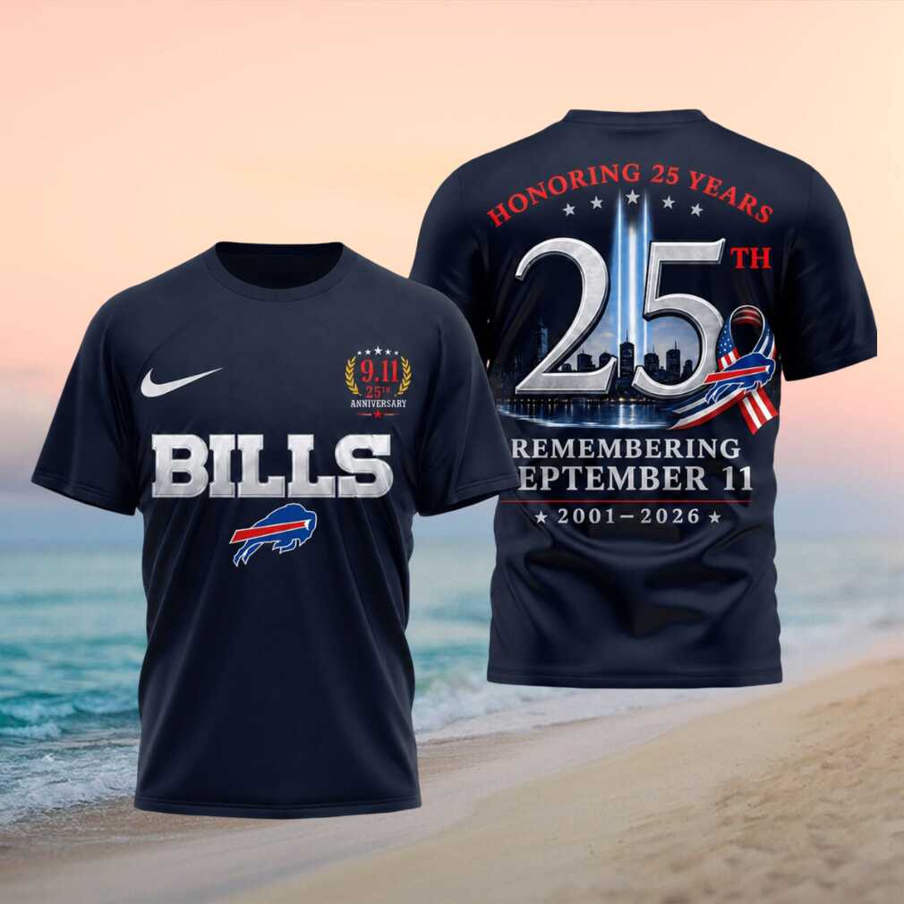 Buffalo Bills 25th Anniversary September 11 Remembering Shirt - Limotees LLC