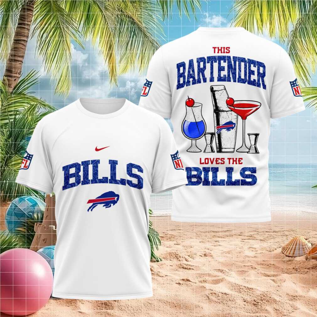 Buffalo Bills Bartender Cocktail NFL Sports Bar Shirt - Limotees LLC