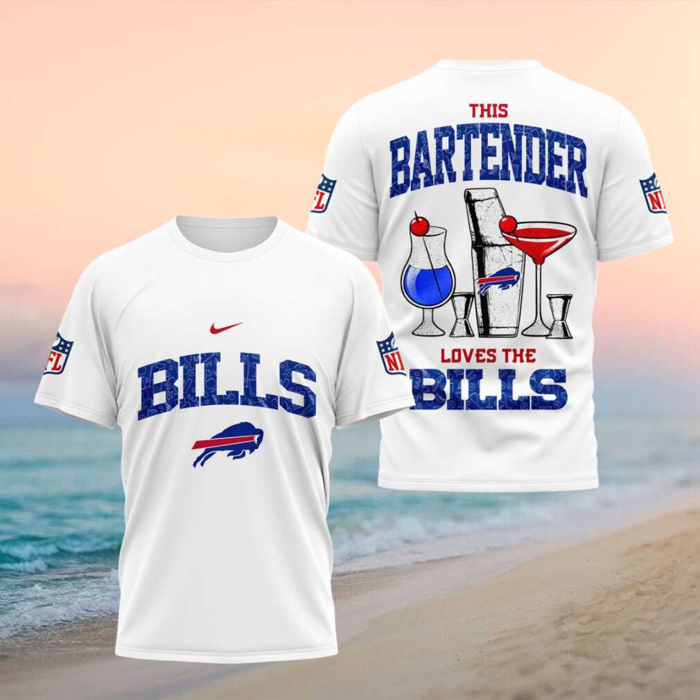 Buffalo Bills Bartender Cocktail NFL Sports Bar Shirt - Limotees LLC