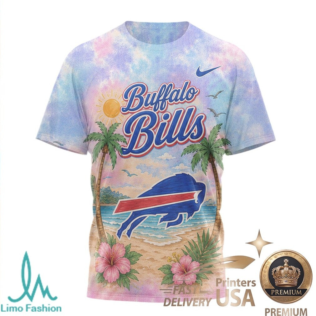 Buffalo Bills Beach Parrot Tropical Summer T Shirt - Limotees LLC