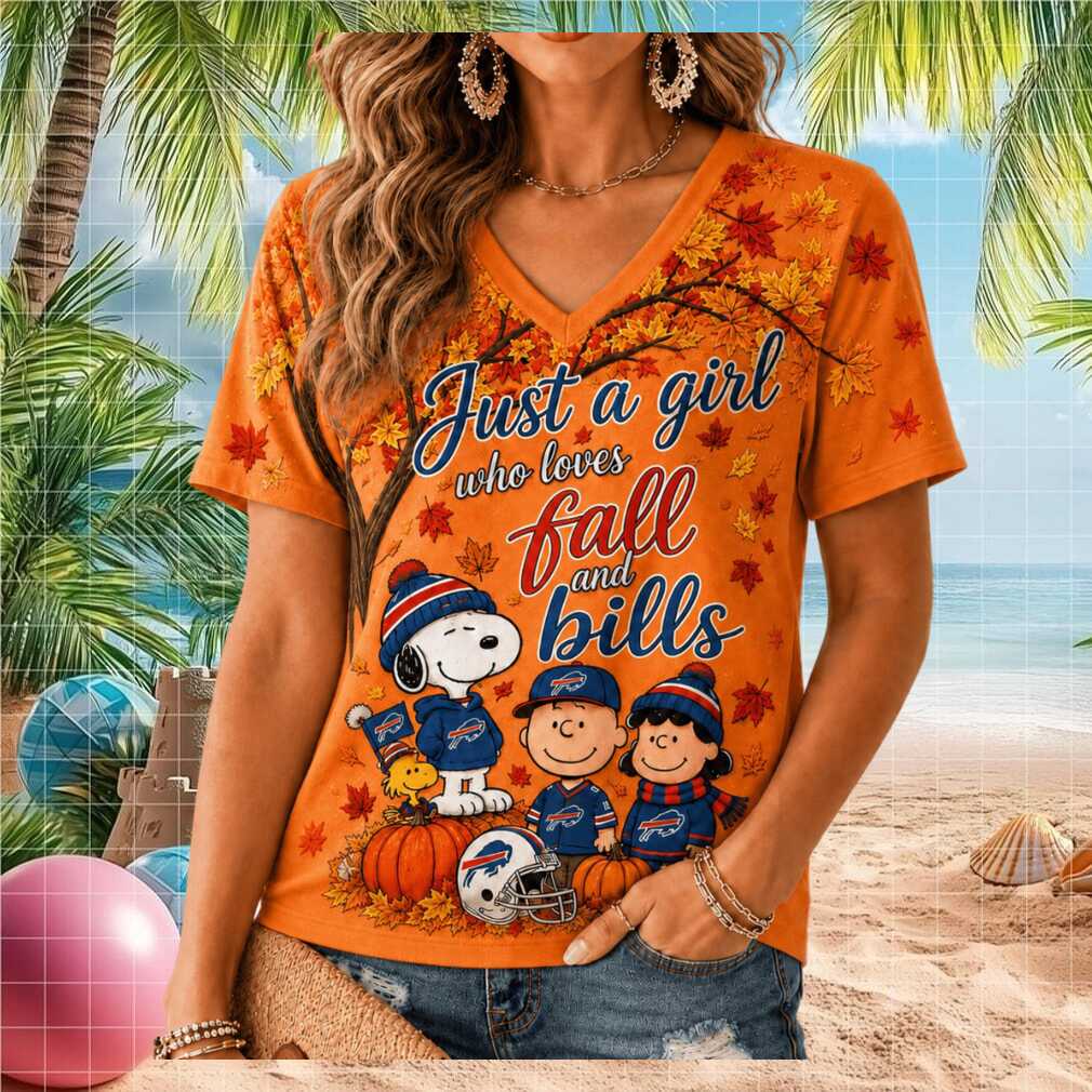 Buffalo Bills Fall Leaves Snoopy Shirt - Limotees LLC