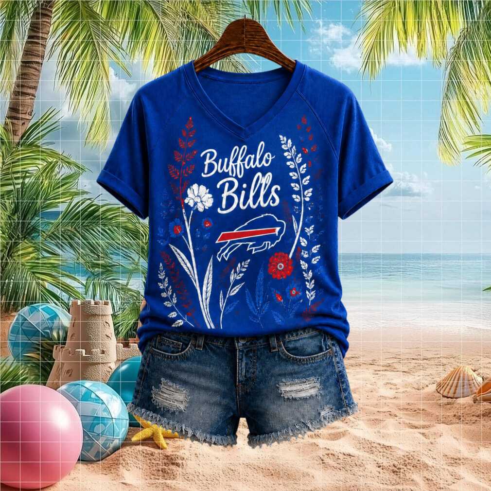Buffalo Bills Floral Boho Football Team Women's Shirt